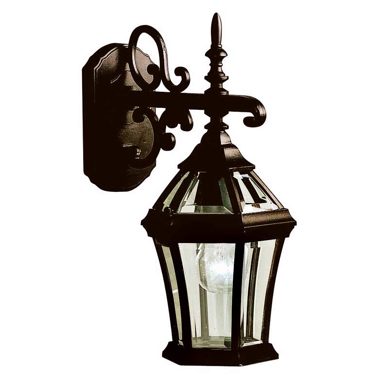 Image 1 Townhouse Black 15 1/2" High Outdoor Wall Light