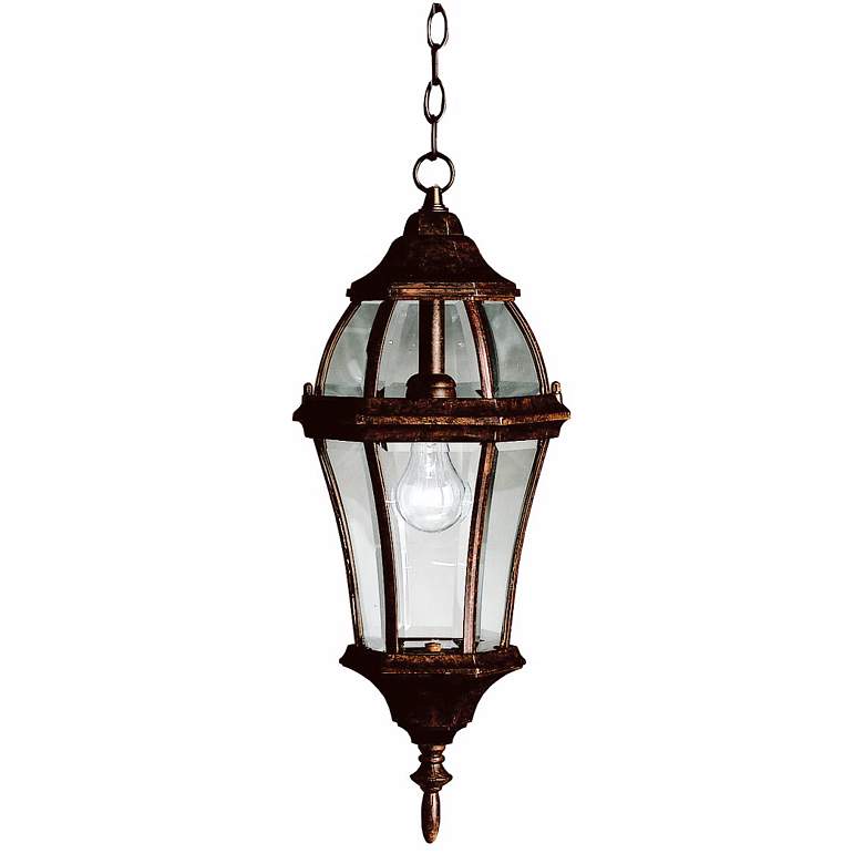 Townhouse Tannery Bronze 24 1/2&quot; High Outdoor Hanging Light