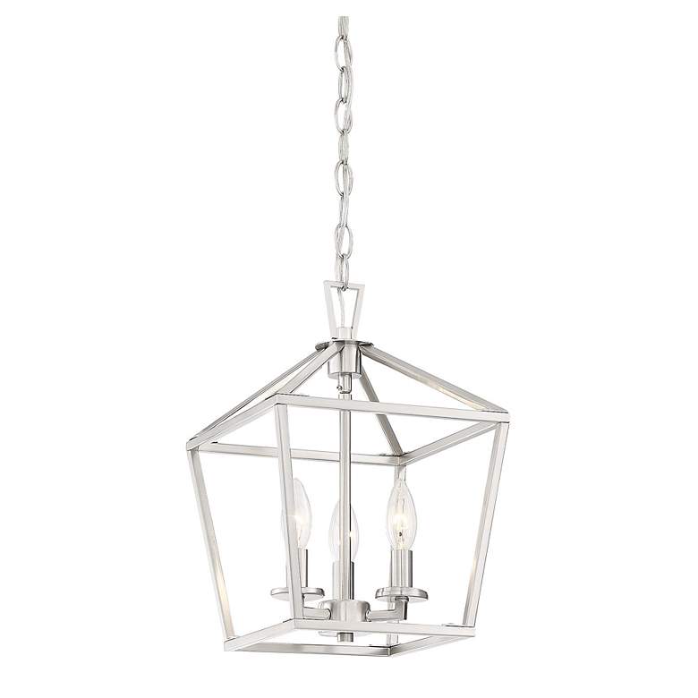 Image 3 Townsend 10" Wide Satin Nickel Metal 3-Light Mini Pendant more views