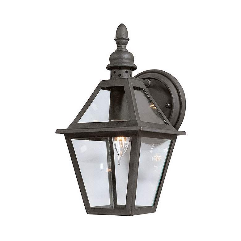 Image 1 Townsend 13" High Textured Black Outdoor Wall Light