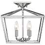 1_Townsend 13" Wide Polished Nickel 4-Light Ceiling Light