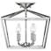 Townsend 13" Wide Polished Nickel 4-Light Ceiling Light