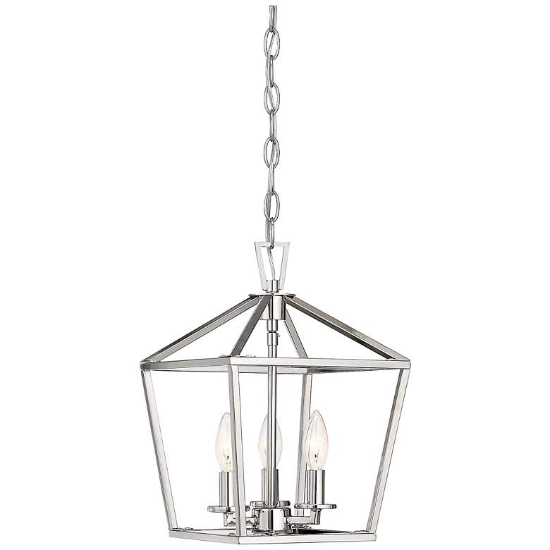 Image 1 Townsend 15" Wide Polished Nickel 3-Light Pendant