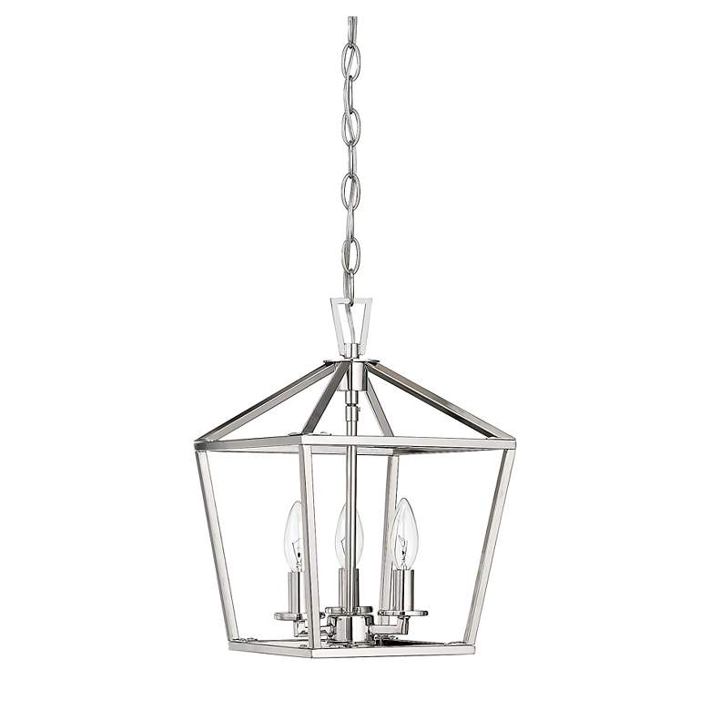 Image 3 Townsend 15" Wide Polished Nickel 3-Light Pendant more views