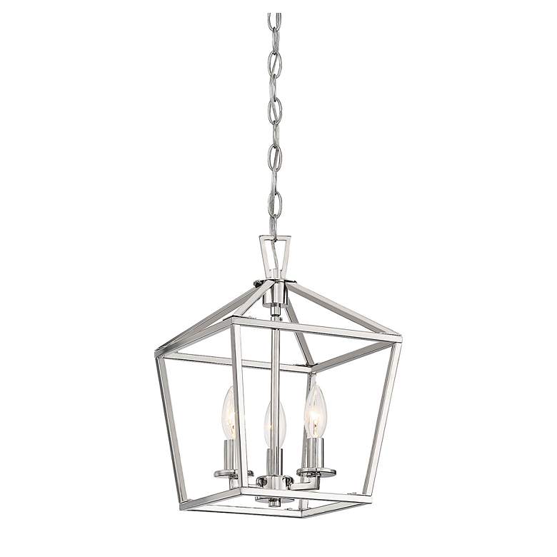 Image 4 Townsend 15" Wide Polished Nickel 3-Light Pendant more views
