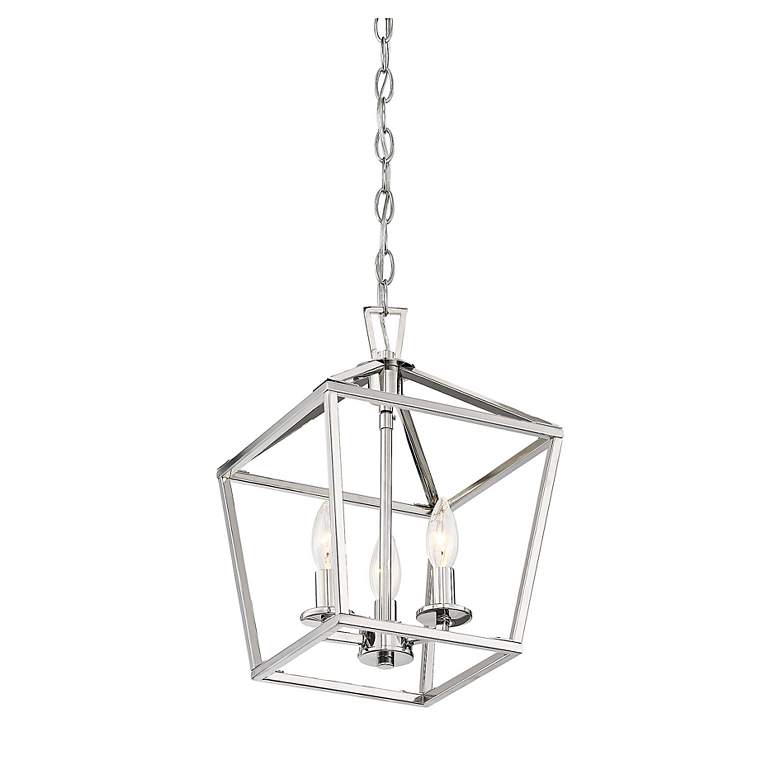 Image 5 Townsend 15" Wide Polished Nickel 3-Light Pendant more views