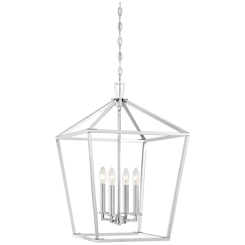Image 2 Townsend 17" Wide Polished Nickel 4-Light Pendant
