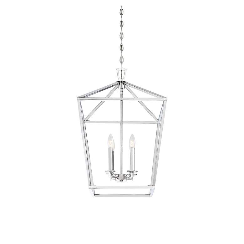 Image 6 Townsend 17" Wide Polished Nickel 4-Light Pendant more views