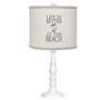 Townsend 21" Life Is Better at the Beach White Table Lamp
