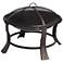 Townsend 24" Round Steel Mesh Screen Outdoor Fire Pit