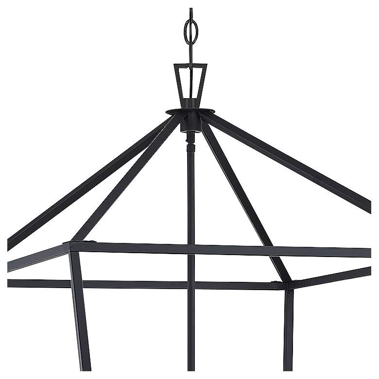 Image 4 Townsend 24" Wide Matte Black 6-Light Pendant Light more views