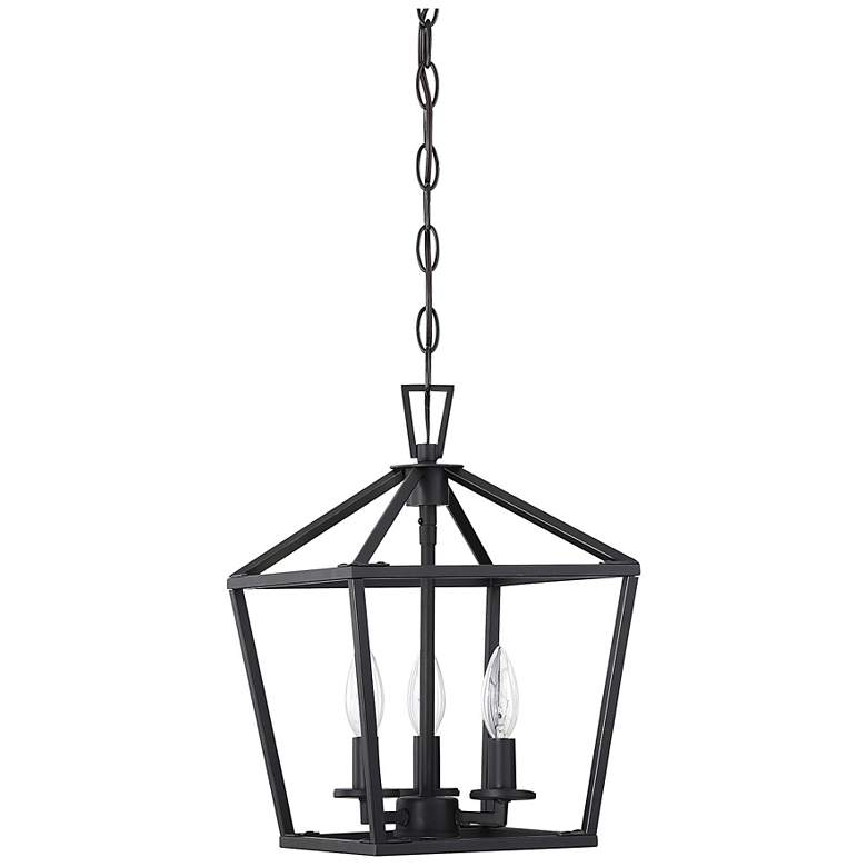 Image 2 Townsend 3-Light Pendant in Matte Black more views