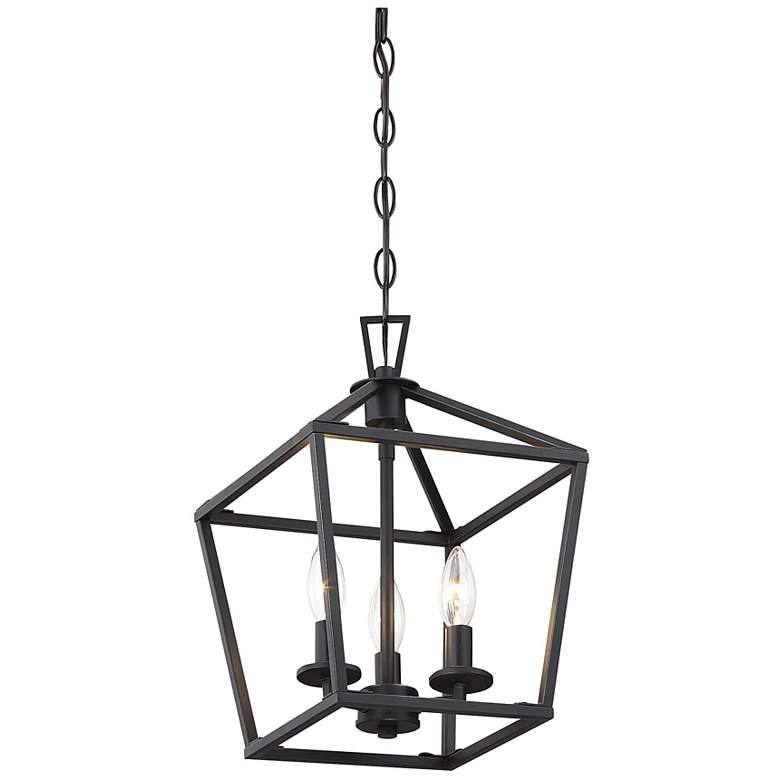 Image 4 Townsend 3-Light Pendant in Matte Black more views