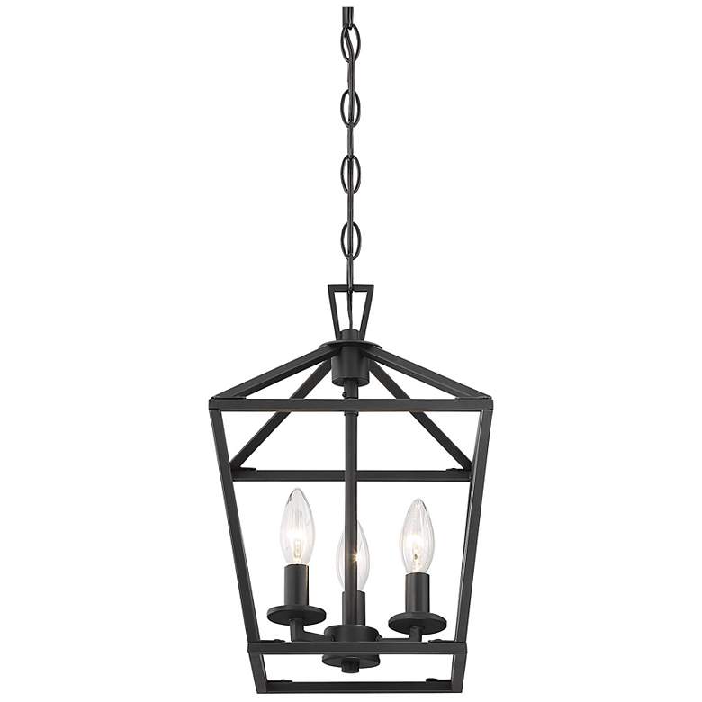 Image 5 Townsend 3-Light Pendant in Matte Black more views