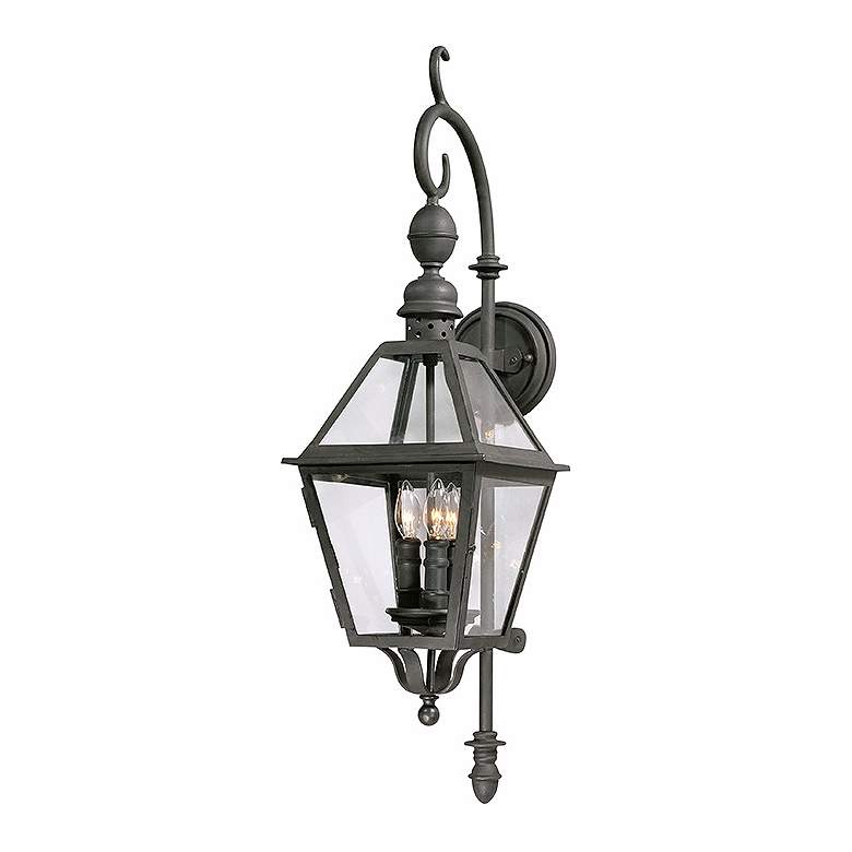 Image 1 Townsend 33" High Textured Black Large Outdoor Wall Lantern