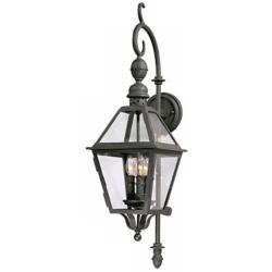 Townsend 33&quot; High Textured Black Large Outdoor Wall Lantern