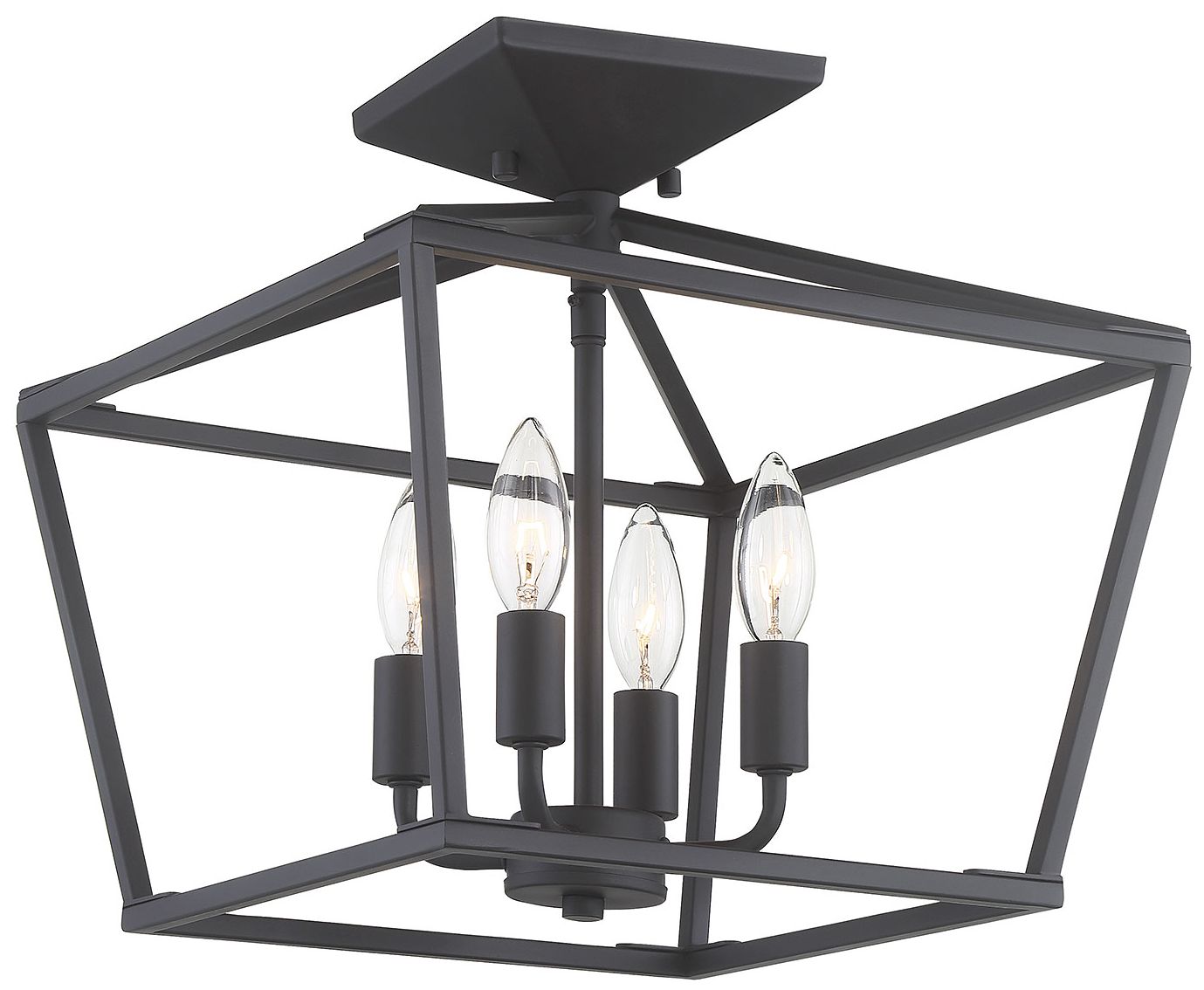 Image 2 Townsend 4-Light Ceiling Light in Matte Black more views