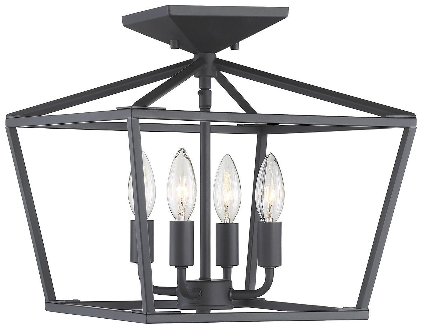 Image 4 Townsend 4-Light Ceiling Light in Matte Black more views