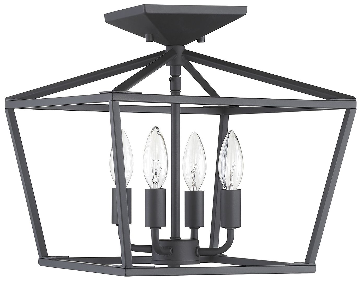 Image 5 Townsend 4-Light Ceiling Light in Matte Black more views