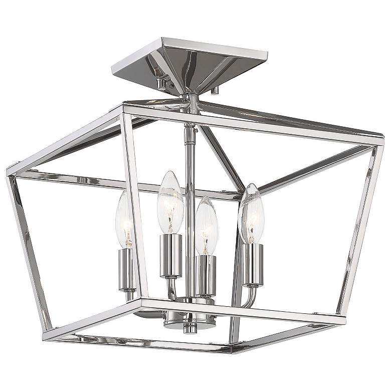 Image 2 Townsend 4-Light Ceiling Light in Polished Nickel more views
