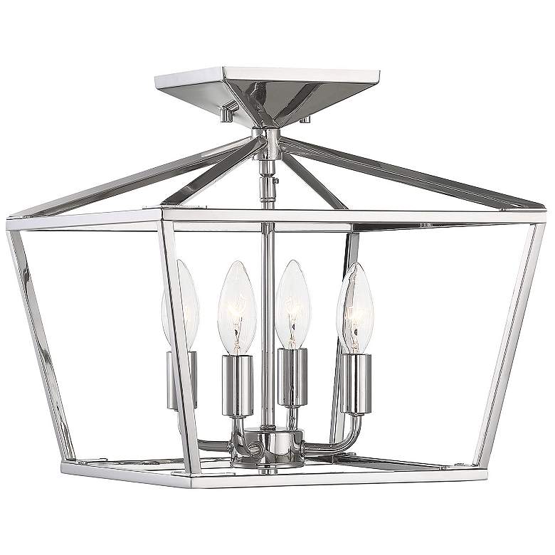 Image 4 Townsend 4-Light Ceiling Light in Polished Nickel more views