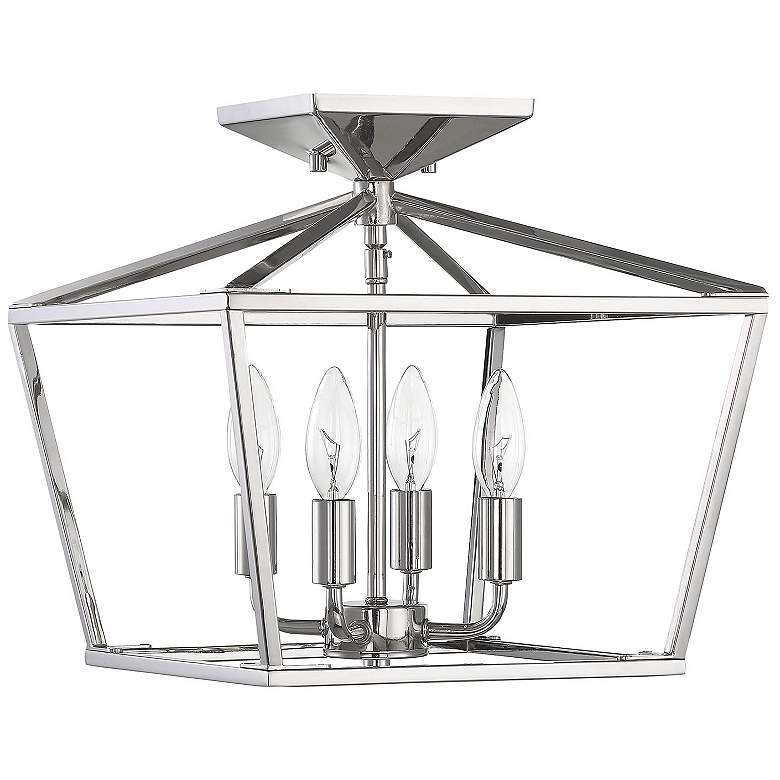 Image 5 Townsend 4-Light Ceiling Light in Polished Nickel more views