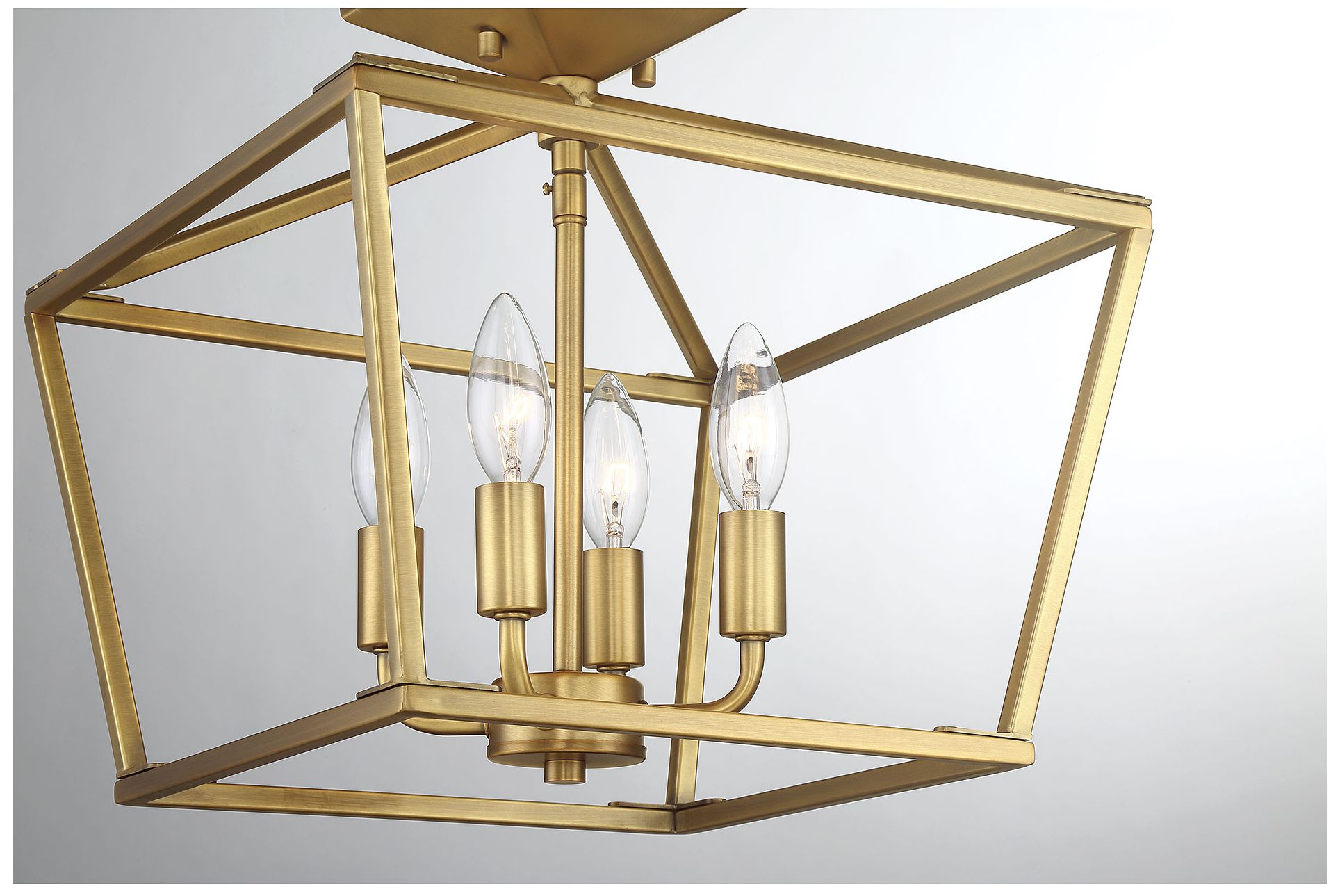 Image 6 Townsend 4-Light Ceiling Light in Warm Brass more views