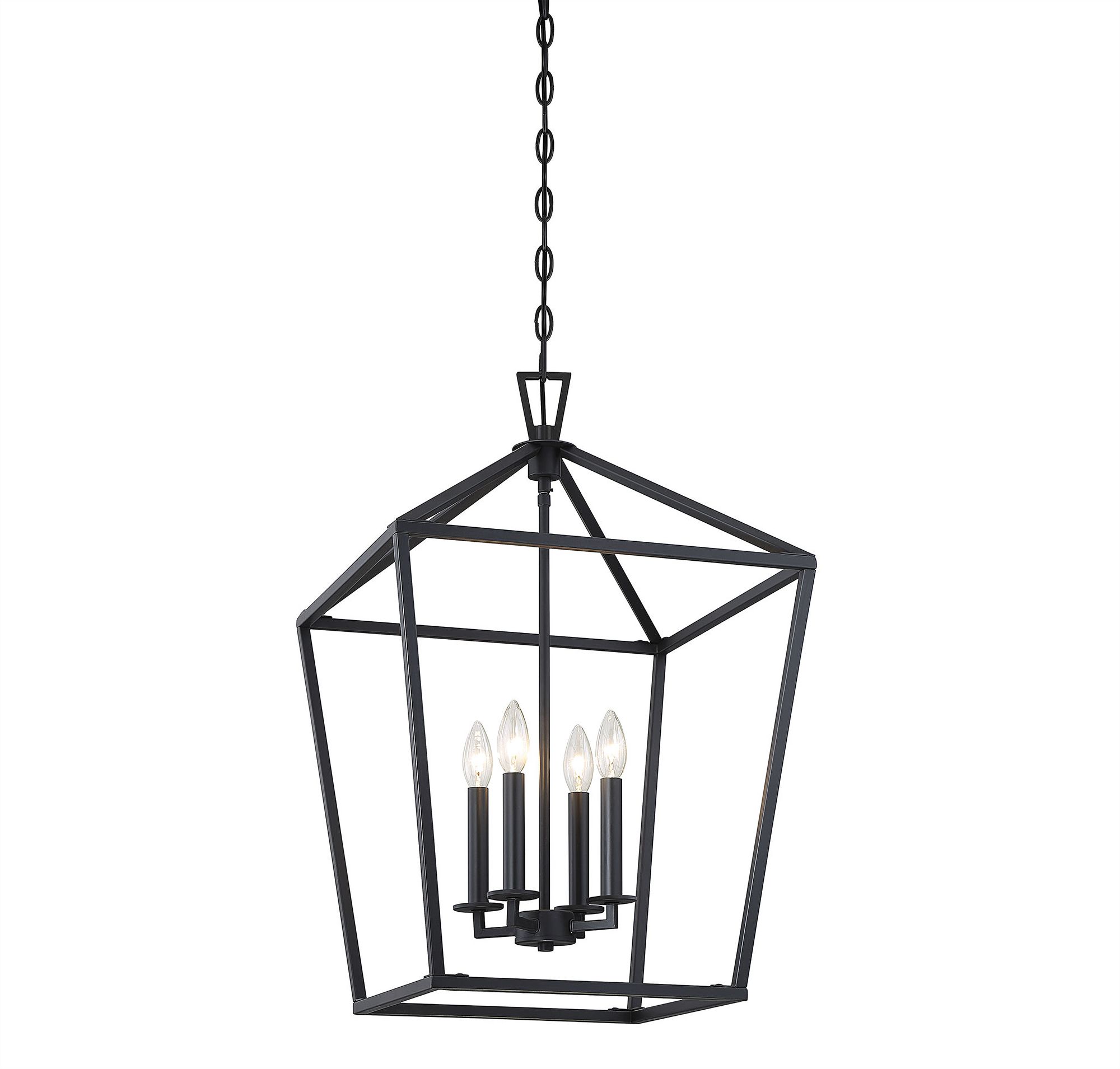 Image 4 Townsend 4-Light Pendant in Matte Black more views