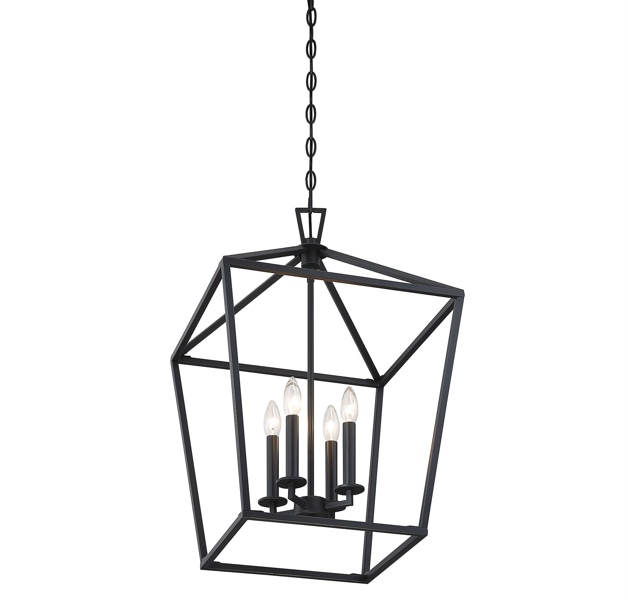 Image 5 Townsend 4-Light Pendant in Matte Black more views