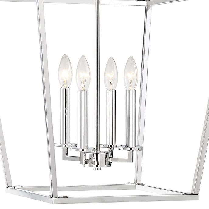 Image 3 Townsend 4-Light Pendant in Polished Nickel more views