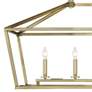 4_Townsend 44" Wide Warm Brass 5-Light Linear Island Pendant more views