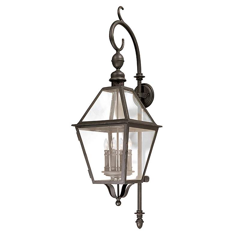 Image 1 Townsend 47" High Textured Black Outdoor Wall Light