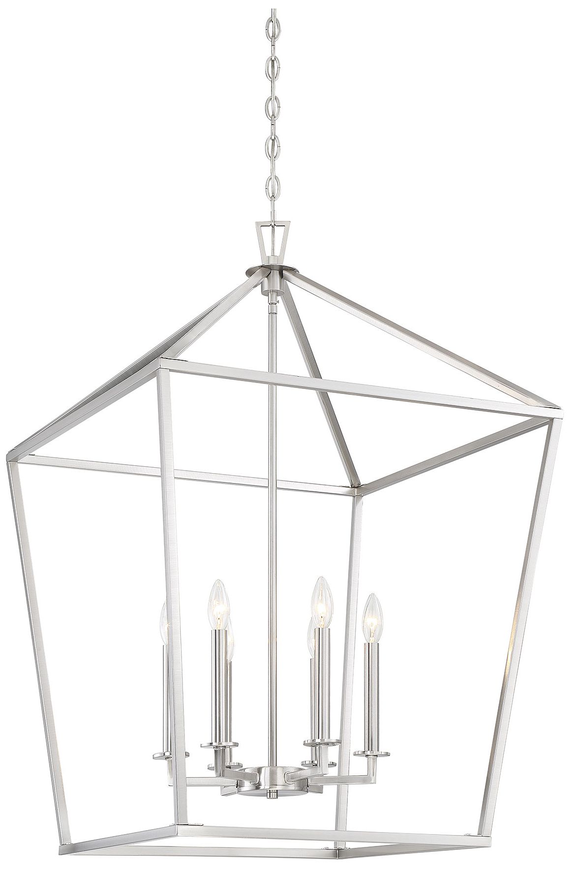 Image 3 Townsend 6-Light Pendant in Satin Nickel more views