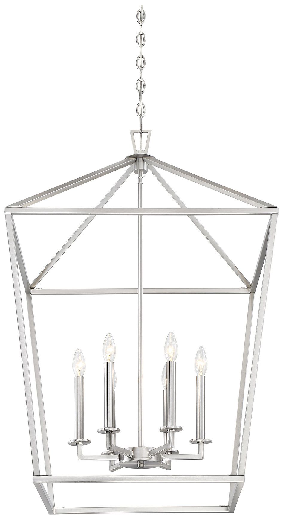 Image 5 Townsend 6-Light Pendant in Satin Nickel more views