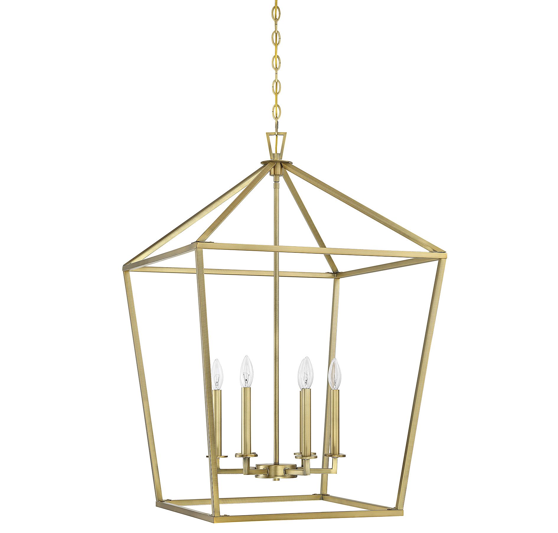 Image 3 Townsend 6-Light Pendant in Warm Brass more views