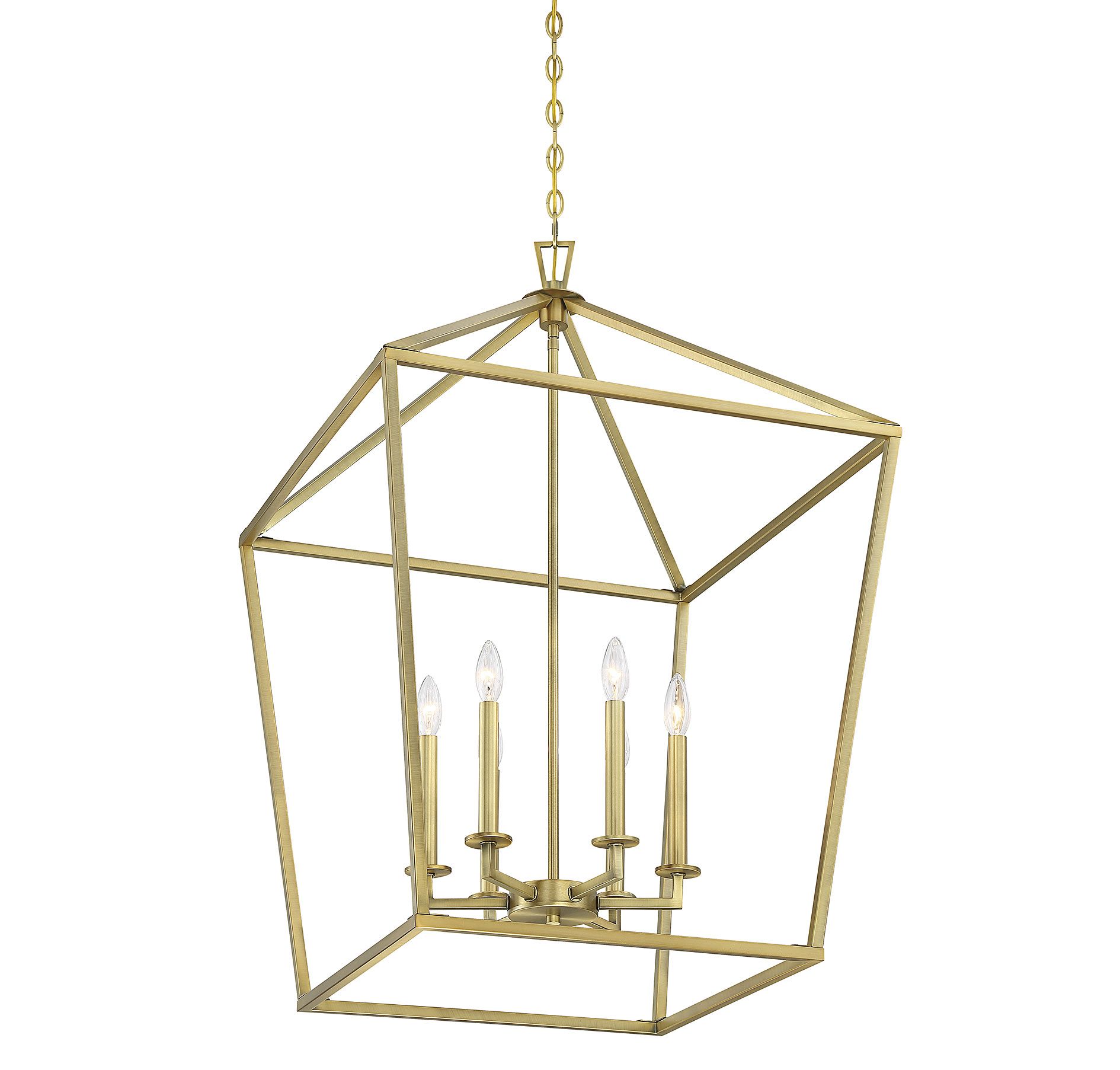 Image 4 Townsend 6-Light Pendant in Warm Brass more views