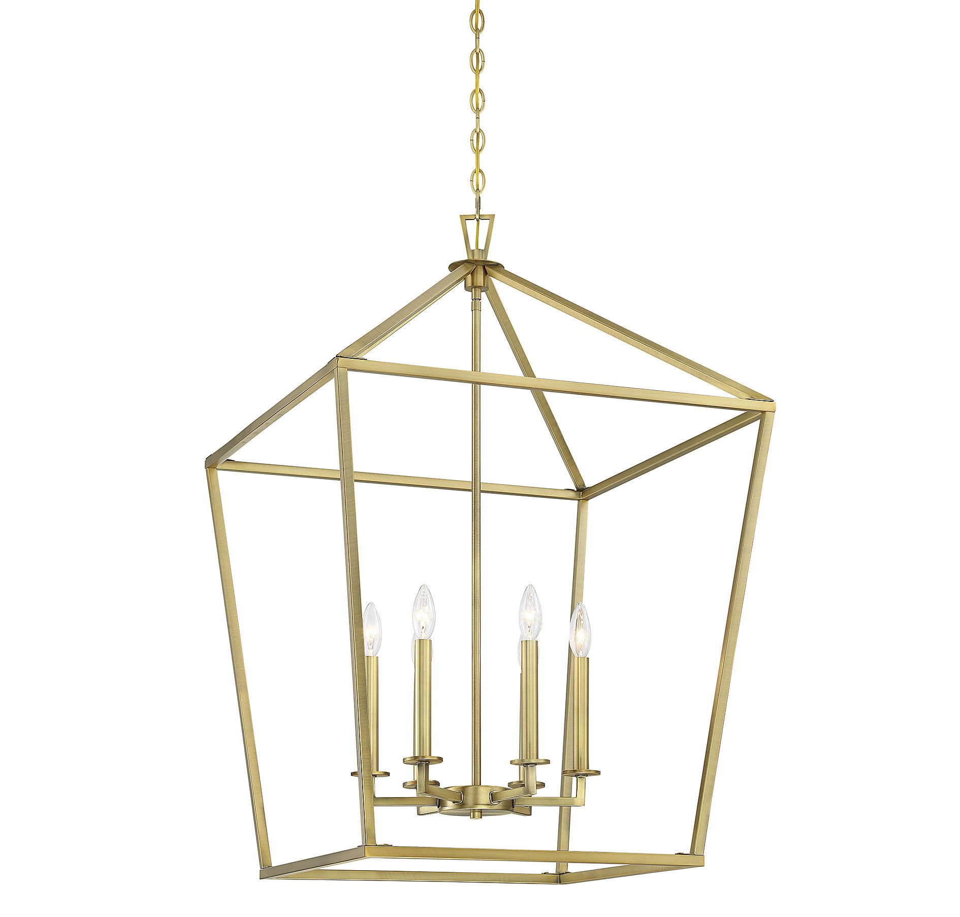 Image 5 Townsend 6-Light Pendant in Warm Brass more views