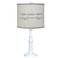 Townsend White Table Lamp with Live, Laugh, Love Shade 21"H.