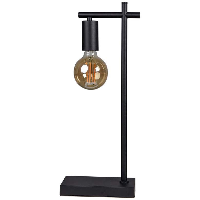 Image 3 Townshed 20 3/4 inch  Powder Coated Textured Black Metal Desk Lamp more views