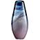 Toyah 17" High Lilac and Deep Blue Glass Vase