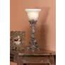 Regency Hill French Candlestick 18" Beige Wash Accent Console Lamp in scene