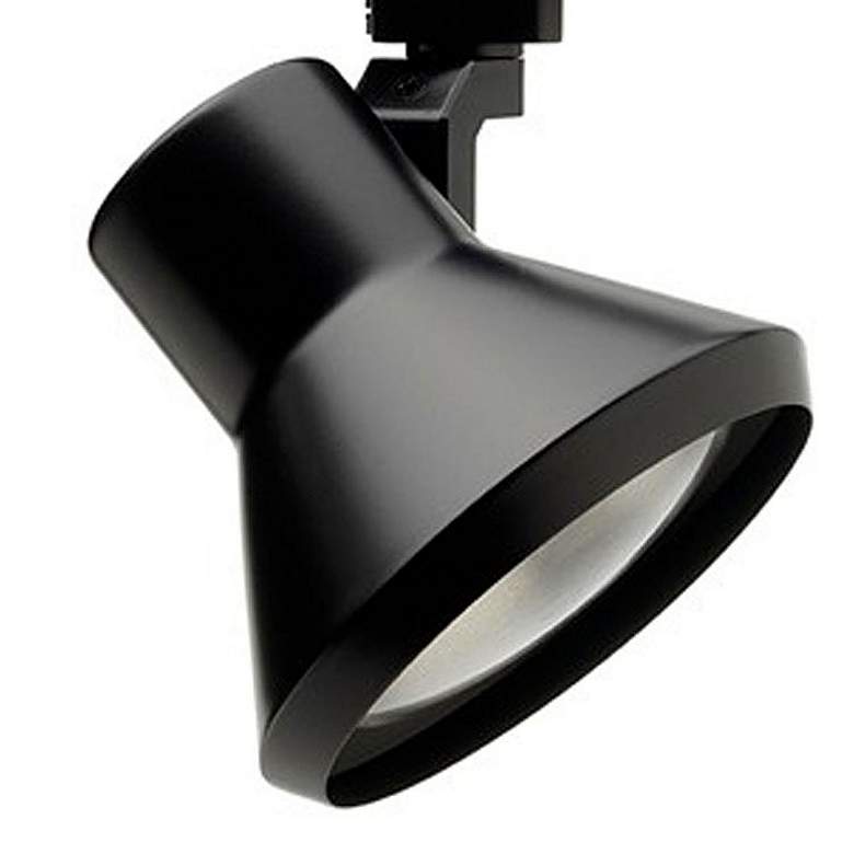 Image 2 Trac-Lite 3-Light Flared Black Floating Canopy Track Kit more views
