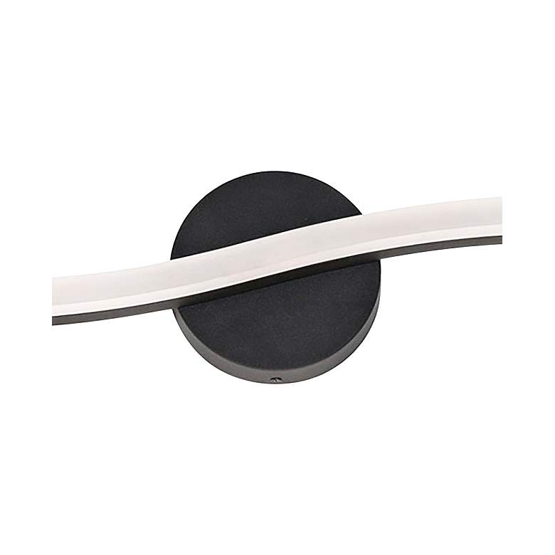 Image 4 Trace 36" Wide Black LED Vanity Bath Light more views