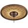 Tracery Spice 16" Wide Bronze Finish Ceiling Medallion