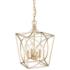 Tracy 12" Wide Painted Modern Gold 4-Light Cage Mini Pendant