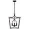 Tracy 15 3/4" Wide Matte Black 4-Light Pendant