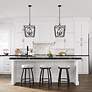 5_Tracy 15 3/4" Wide Matte Black 4-Light Pendant more views