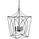 Tracy 18" Wide Matte Black 4-Light Pendant