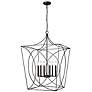 2_Tracy 24" Wide Matte Black 6-Light Pendant more views