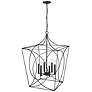 3_Tracy 24" Wide Matte Black 6-Light Pendant more views